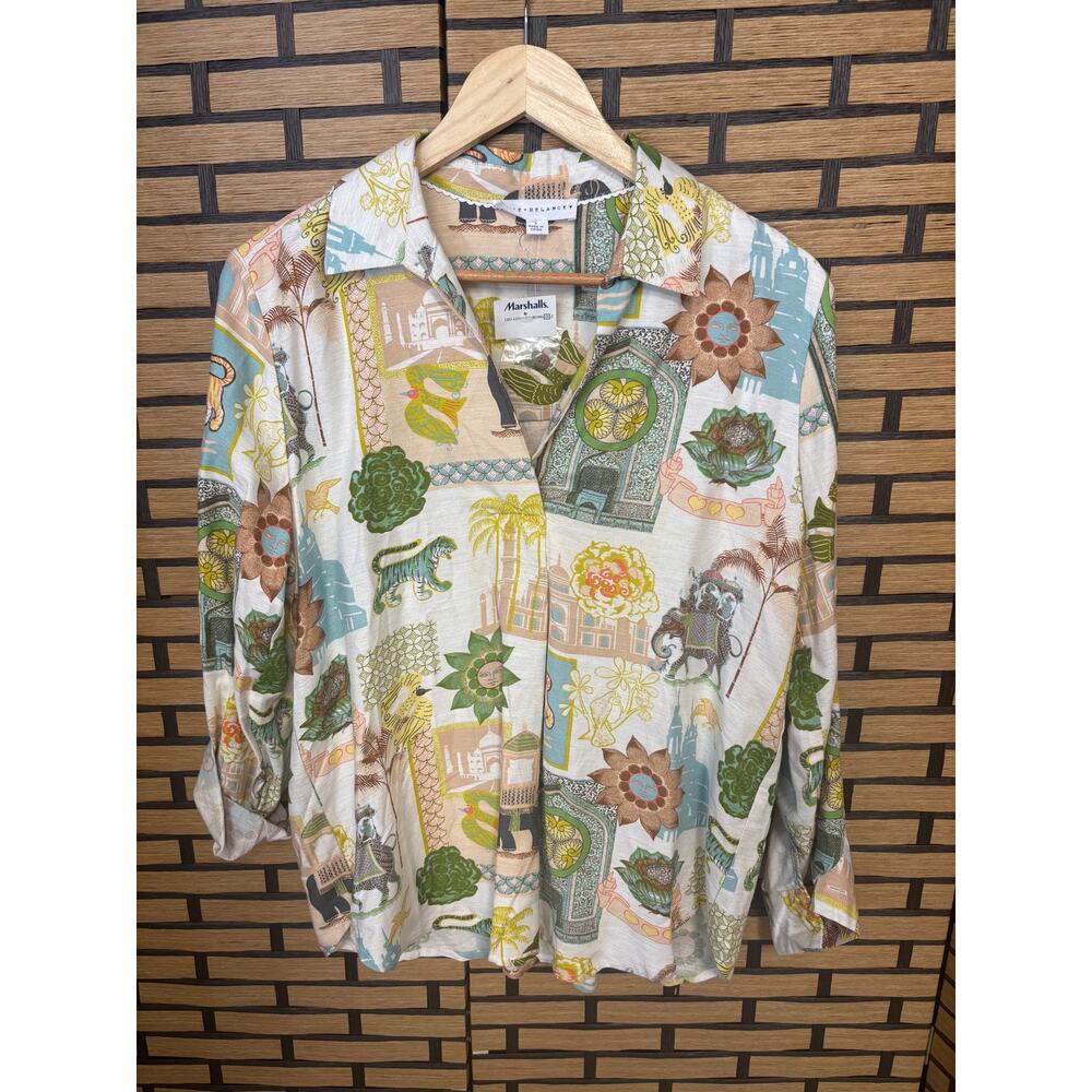 Jane & Delancey Button Down Shirt‎ Size Small